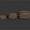 Thick Brown Coiled Ropes for Household Use with Durable Design and Tightly Wound Structure