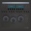 Professional Commercial Equipment Control Panel With Dual Displays And Scene Control Knobs