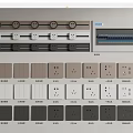 Modern switch socket combination mobile track socket distribution box 3d model