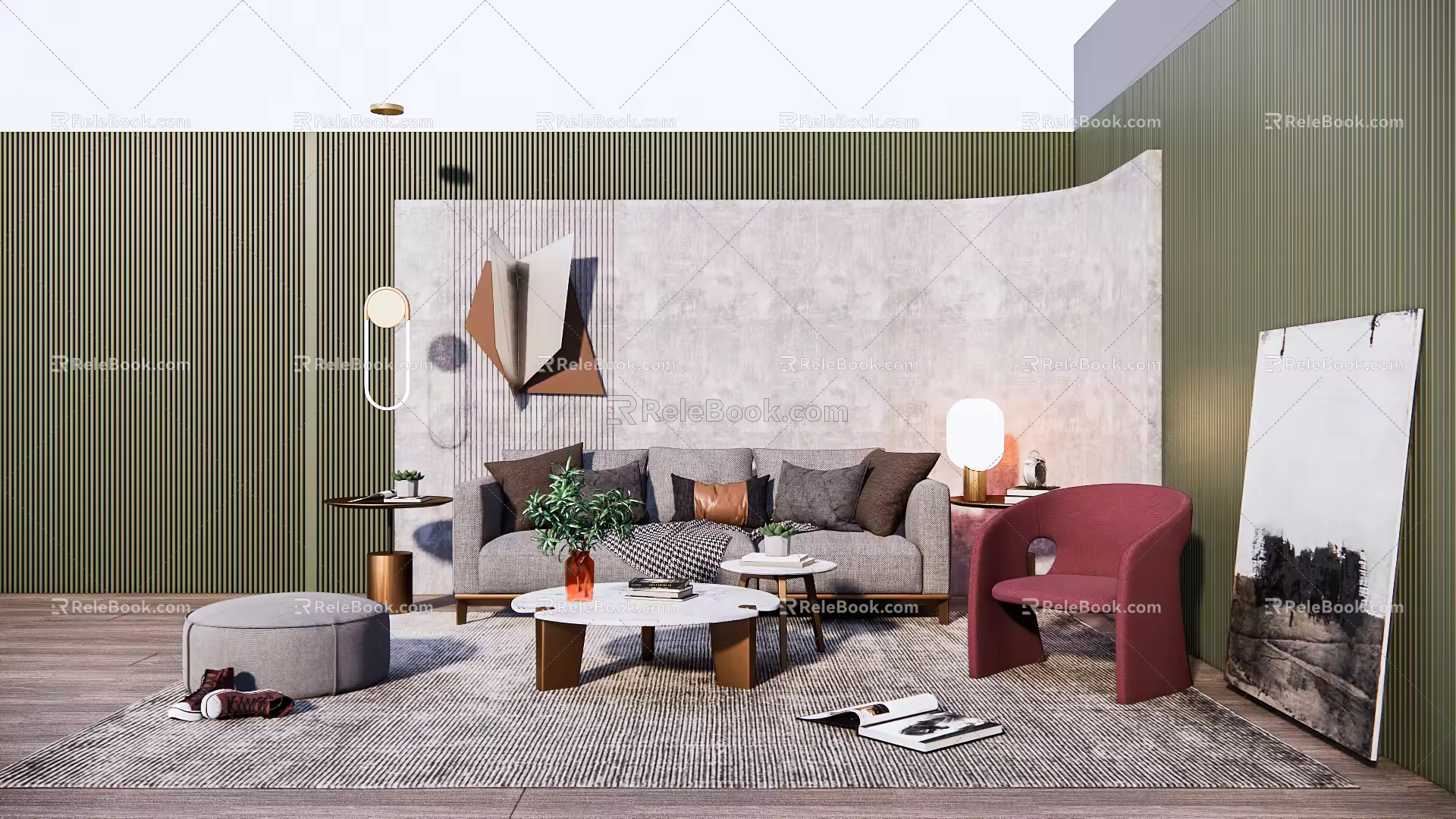Modern Sofa Coffee Table Combination Sofa Coffee Table 3d model