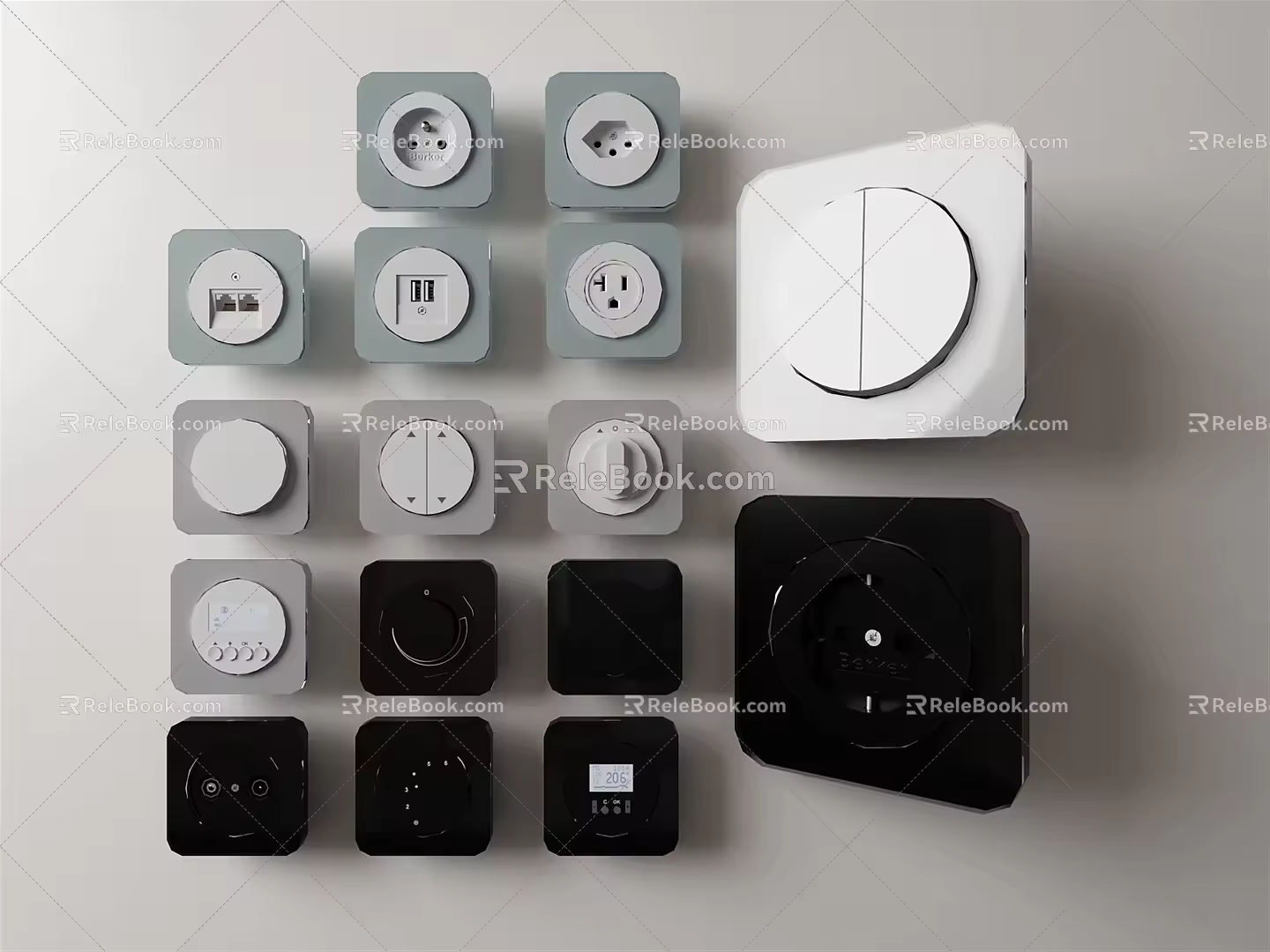 Modern Switch 3d model