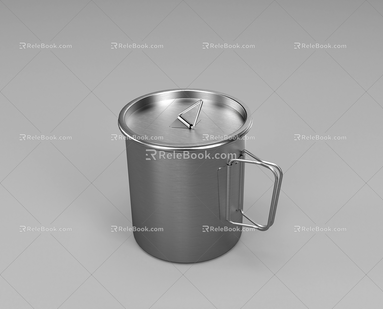 Outdoor Titanium Cup Creative Titanium Cup Mug 3d model