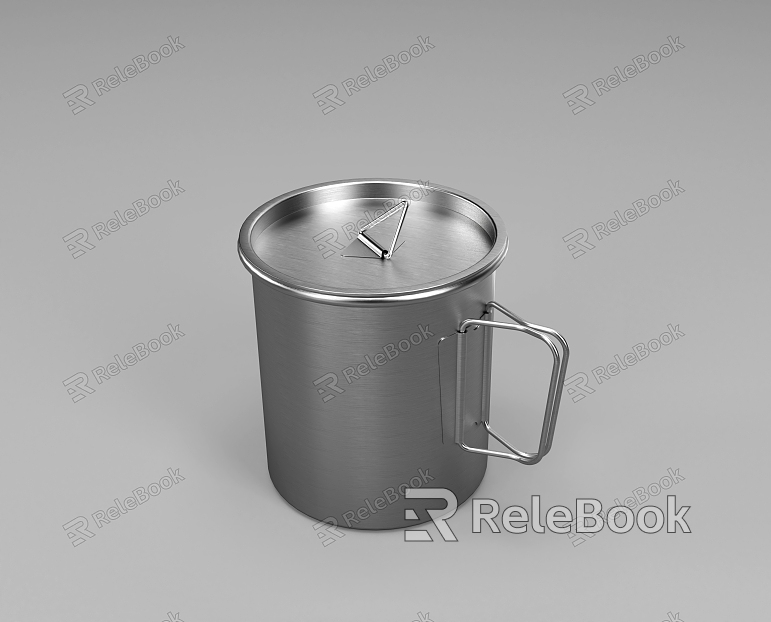 Outdoor Titanium Cup Creative Titanium Cup Mug model