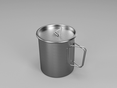 Outdoor Titanium Cup Creative Titanium Cup Mug model