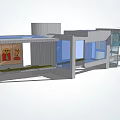 Modern Station Architecture With Glass Facade Sleek Structure And Display Areas