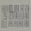 Various Shower Head Designs Featuring Different Fixtures and Component Layouts