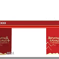 Red Event Gateway with Chinese Calligraphy for 2023 Annual Storage Gold Award Ceremony