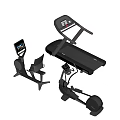 Modern Fitness Equipment Including Treadmill Exercise Bike Elliptical And Digital Screens