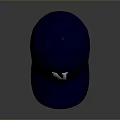 Blue Baseball Cap With White Letter N Design For Daily Use