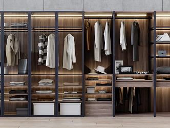 Modern wardrobe 3d model