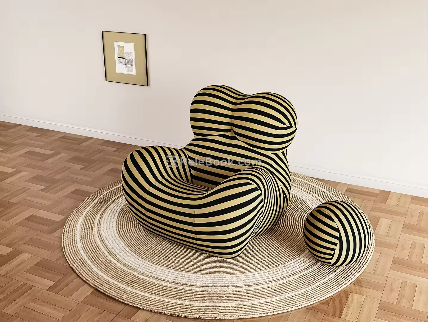 Lazy Sofa Single Sofa 3d model