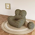 Lazy Sofa Single Sofa 3d model