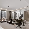 Modern Basement 3d model