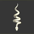 Golden Snake Shaped Furniture Decorative Ornament With Intricate Design And Shiny Finish
