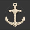 Decorative Anchor With Intricate Carvings And Ornate Design For Water Vessels