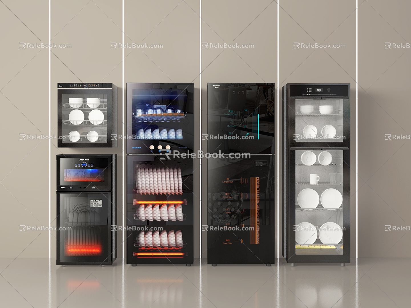 Modern Dishwasher Disinfection Cabinet Washing Cabinet 3d model