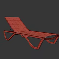 Modern Lounge Chair With Transparent Backrest And Black Metal Geometric Frame