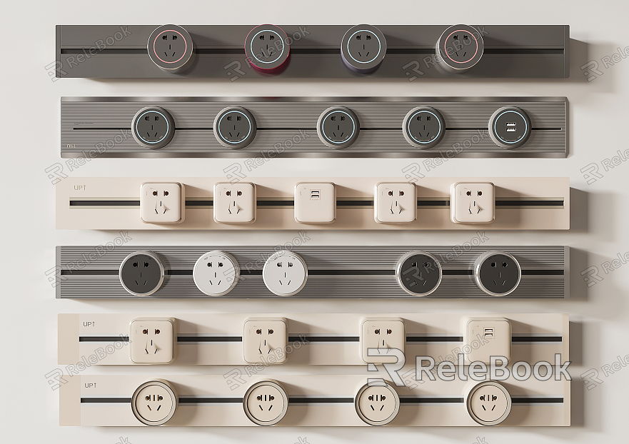 Modern socket outlet panel model