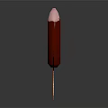 Delicious Chocolate Coated Popsicle With Pink Top On Wooden Stick Featuring RZL Engraving