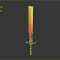 Ancient Sword Game Swordsman Magic Sword 3d model