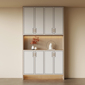 New Chinese Shoe Cabinet Household Shoe Cabinet 3d model