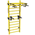 Yellow Sports Equipment With Multiple Horizontal Bars And Grip Handles For Fitness Training