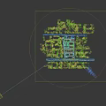 Industrial Factory Complex With Multiple Buildings Blue Roofs Access Roads And Green Trees