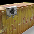 Medical Equipment Storage Container With Vol Cam And Temperature Control Unit 3d model