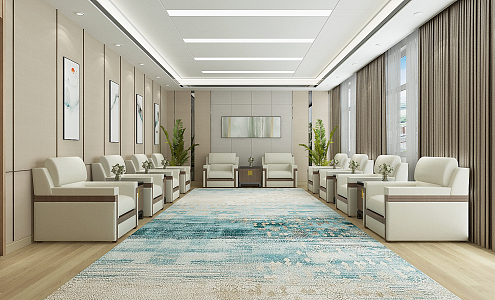 New Chinese Reception Room 3d model