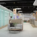 MJ Clothing Store Modern Interior With Fashion Apparel Mannequins And Bright Lighting