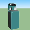 Green And Black Standing Daily Appliances With Control Panel And Dual Units