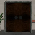 double open door 3d model