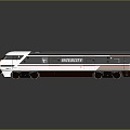 Train Light Rail Metro High Speed Rail EMU Train High Speed Train High Speed Train High Speed Locomotive EMU 3d model