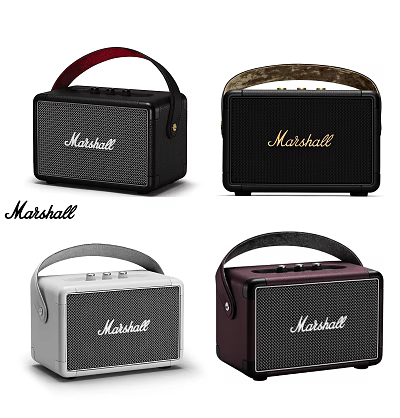 Marshall Bluetooth Speaker Designs With Portable Handle And Multiple Colors 3d model