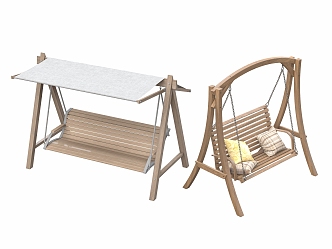 Outdoor Swing Courtyard Swing Chair Hanging Chair Outdoor Rocking Chair 3d model