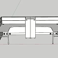 Modern Office Desk Workstation With Partition Drawers Cabinet And Power Outlets