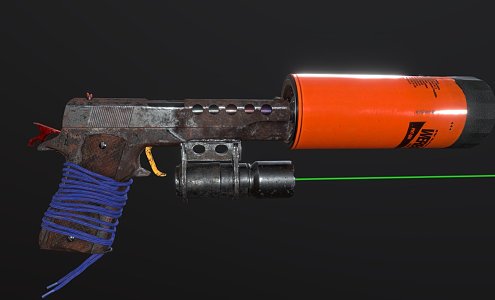 Weapon class air gun 3d model