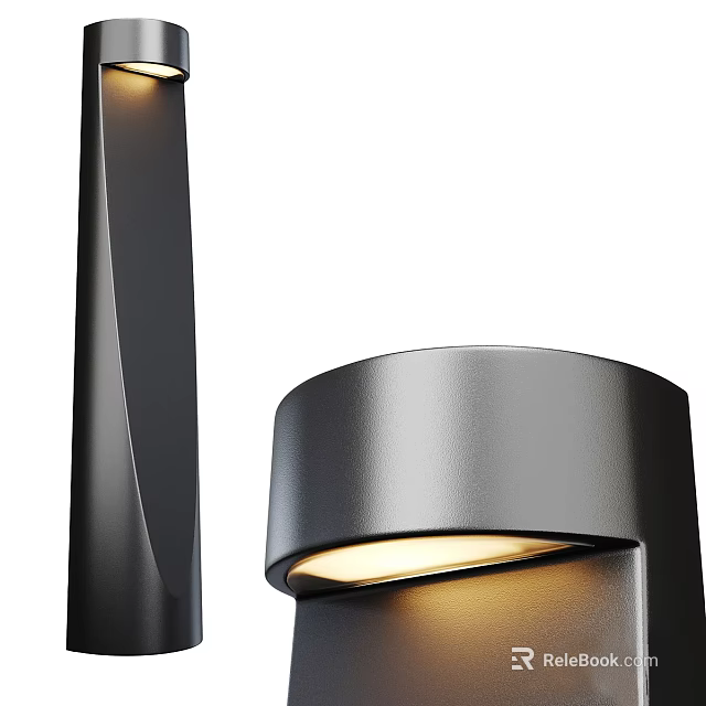 Sleek Modern Floor Lamp With Illuminated Light 3d model