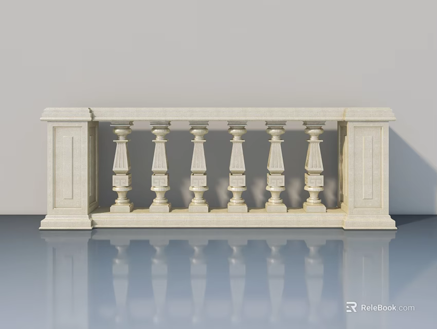 Modern White Swing Door With Classic Design For Home Interior Decoration 3d model 