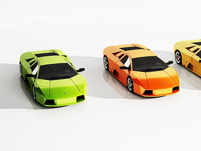 Hyundai Lamborghini sports car 3d model