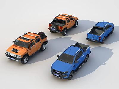 Modern Pickup Truck Pickup 3d model