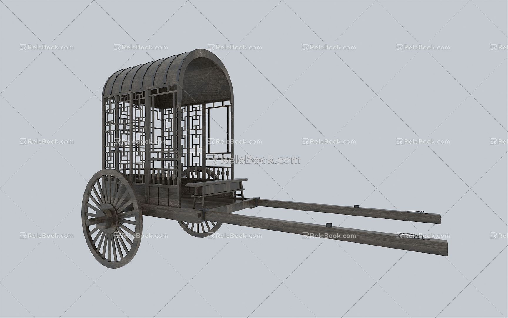 New Chinese carriage 3d model