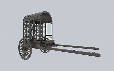 New Chinese carriage 3d model