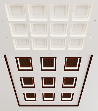 American ceiling 3d model