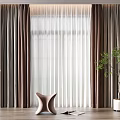 Modern Curtains 3d model