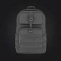 Gray Tactical Backpack With Multiple Pockets Durable Straps And Practical Design 3d model
