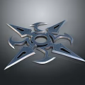 Hidden weapons darts ninja darts ninja weapons ancient weapons cold weapons medieval items 3d model