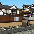 Traditional Ancient Architecture Exterior With Surrounding Green Trees And Colorful Floral Gardens