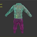 Red Graphic Hoodie With Black Sleeves And Green Cargo Pants Streetwear Outfit