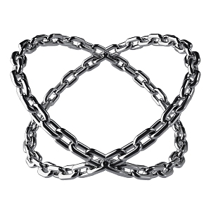 Modern Metal Chain Iron Chain 3d model